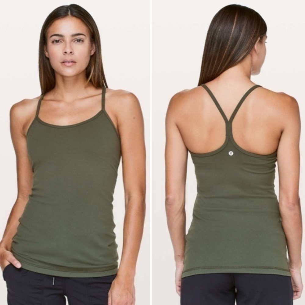 Lululemon Power Y Tank *LuonCamo Green / Camo Green .